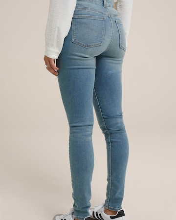 WE Fashion Skinny Jeans in Blauw