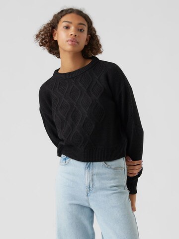 VERO MODA Sweater in Black: front