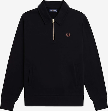 Sweat-shirt Fred Perry en noir : devant