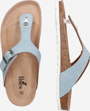 thies T-Bar Sandals in Blue