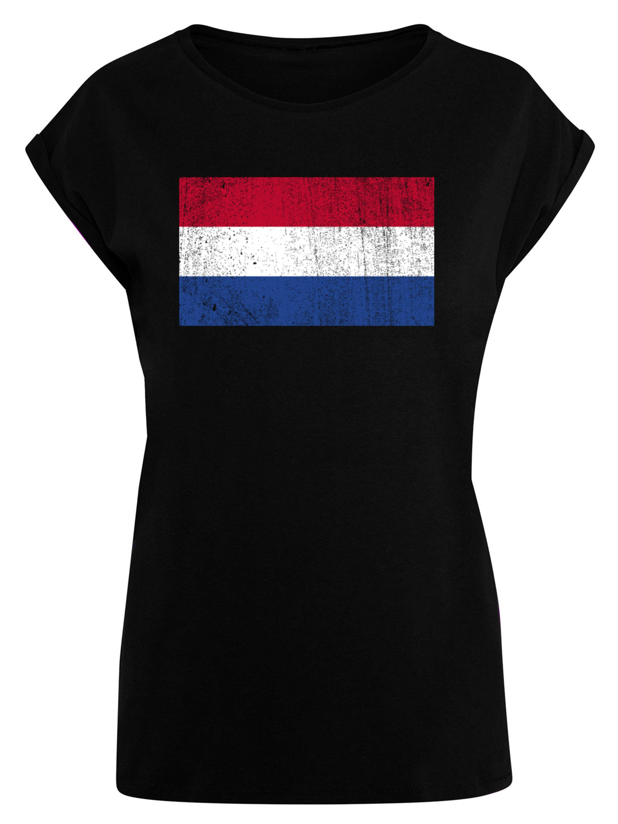 T-shirt 'Netherlands' F4NT4STIC en noir : devant