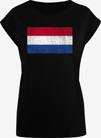 F4NT4STIC Shirt 'Netherlands' in Schwarz: predná strana