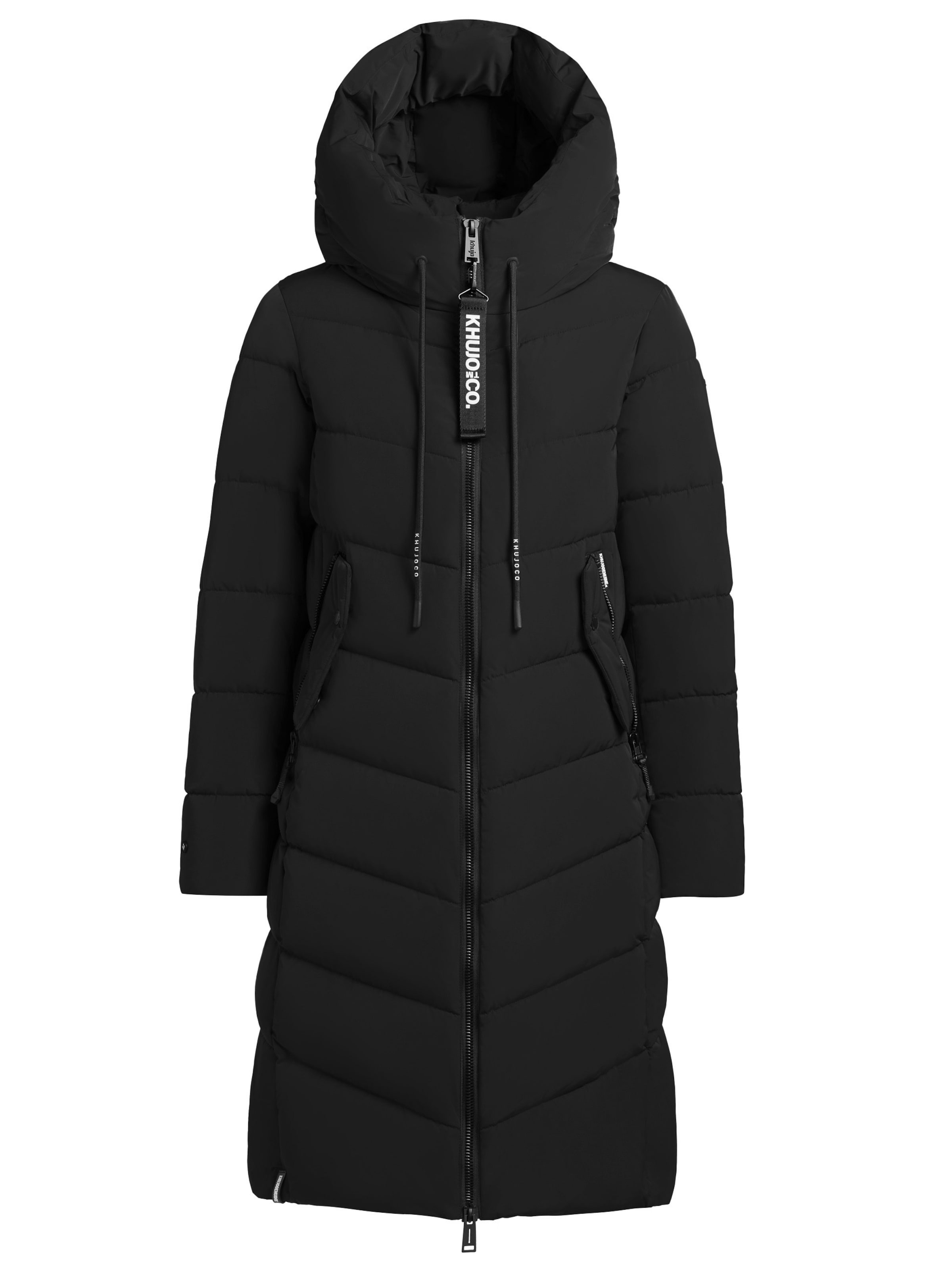 Manteau d’hiver 'Mikia2' khujo en noir : devant