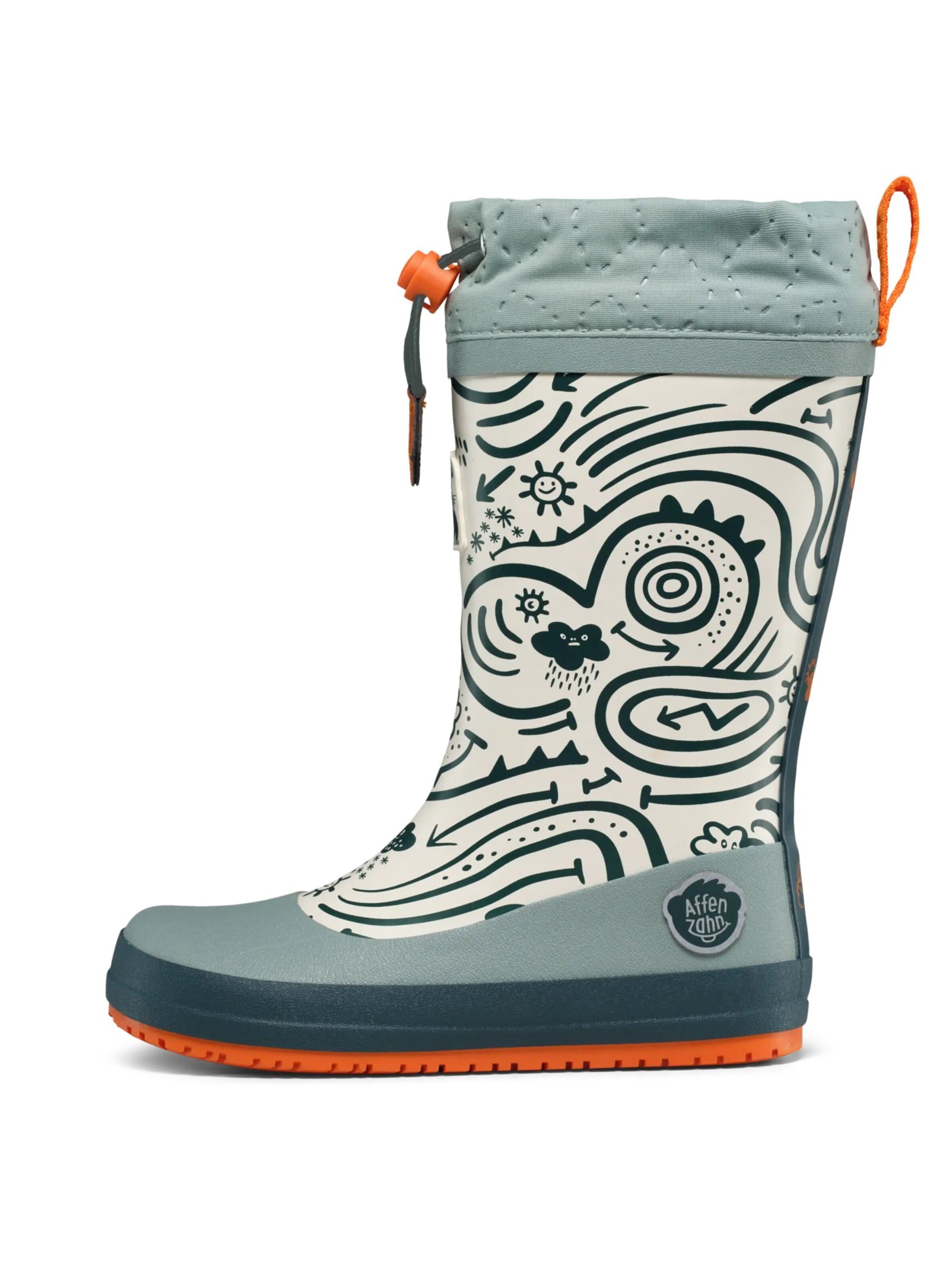 Affenzahn Rubber Boots 'Vegan Puddly Vegan Puddly' in Blue: front