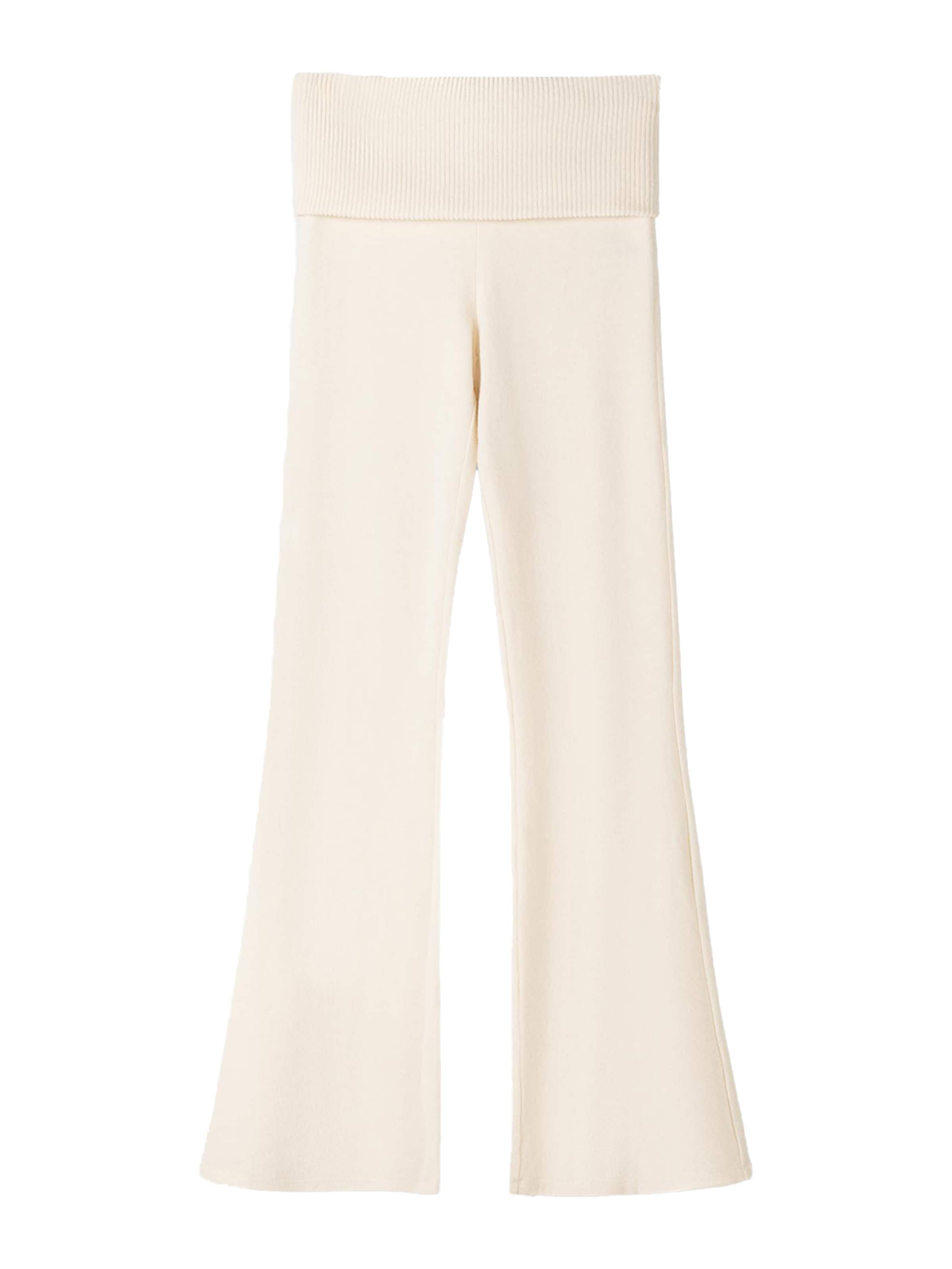 Bershka Na zvonec Hlače | bež barva: sprednja stran