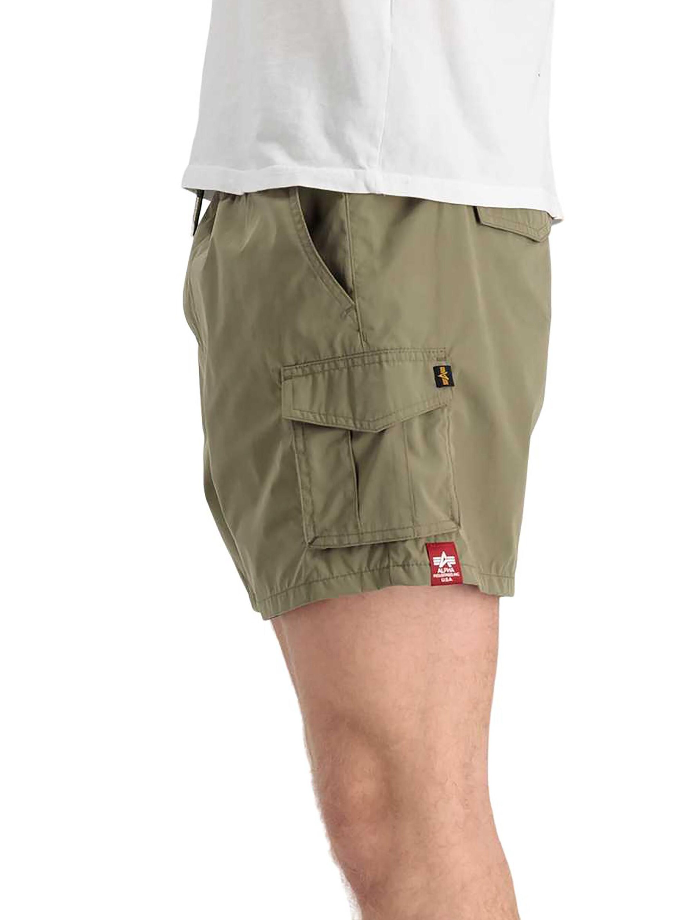 ALPHA INDUSTRIES Regular Cargo Pants 'Nylon Cargo' in Green