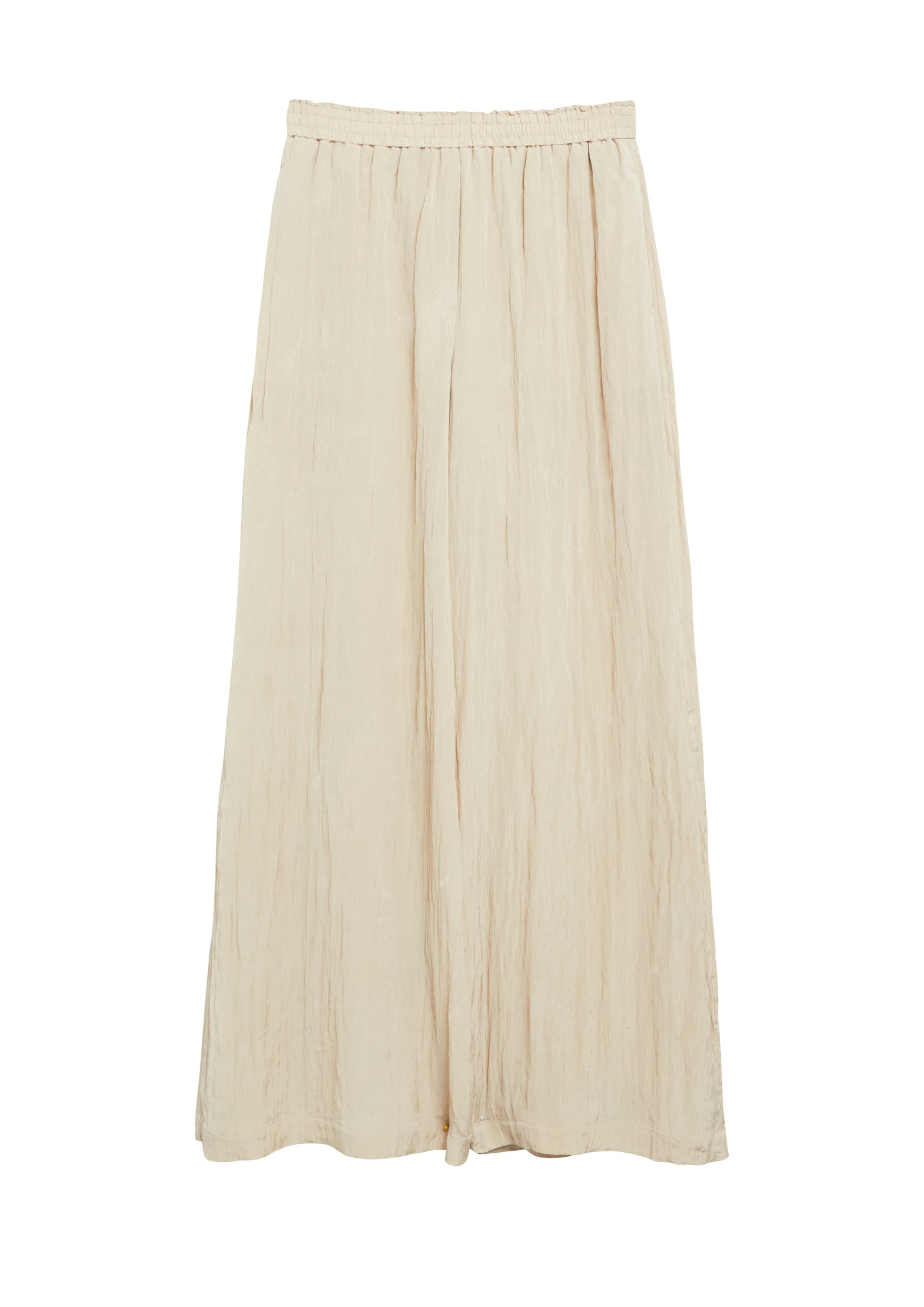s.Oliver Wide leg Broek in Beige: voorkant