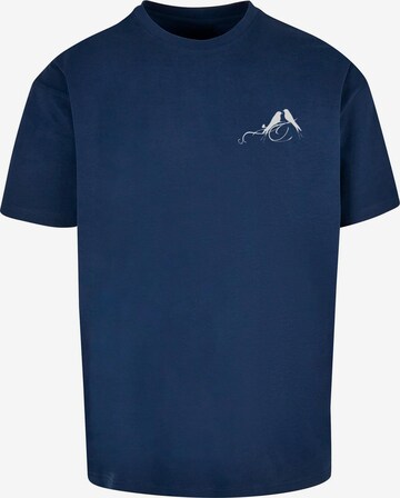 T-Shirt 'Love Birds' Merchcode en bleu : devant