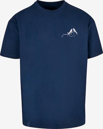 Merchcode T-Shirt 'Love Birds' in Blau: predná strana