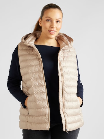 Gilet di Tommy Hilfiger Curve in beige: frontale