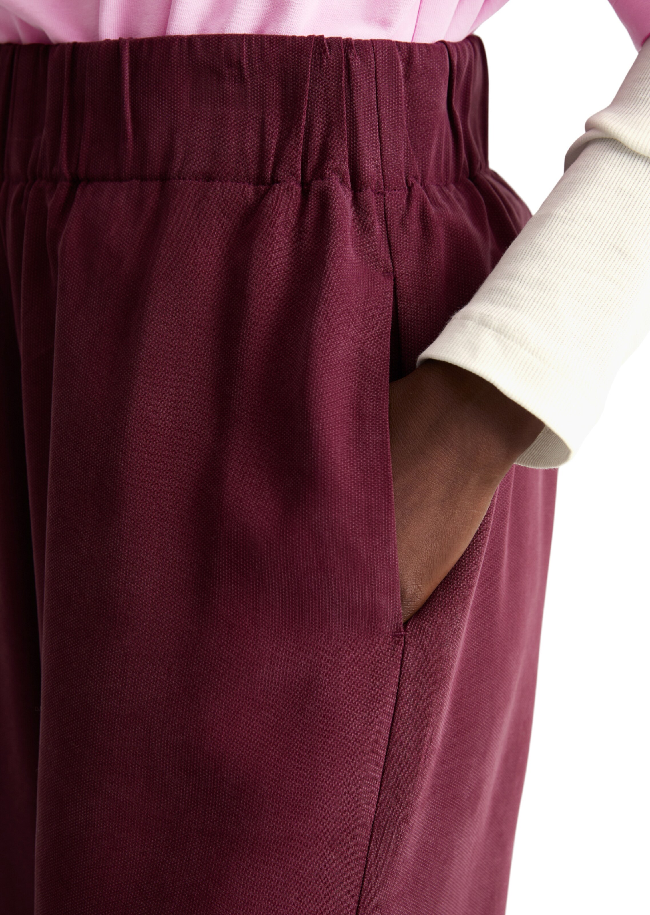 Wide Leg Pantalon Marc O'Polo DENIM en rouge