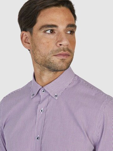 HECHTER PARIS Regular fit Business Shirt in Purple