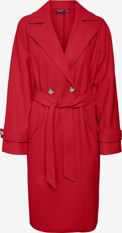 VERO MODA Between-Seasons Coat in Red: front