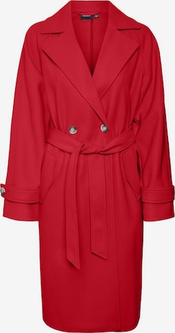 VERO MODA Between-Seasons Coat in Red: front