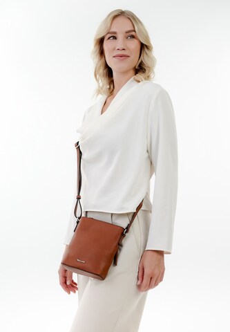 TAMARIS Shoulder Bag 'Alessia' in Brown