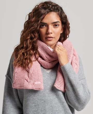 Écharpe Superdry en rose : devant