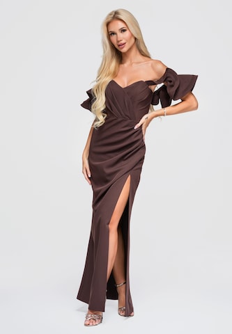 Ombre Abendkleid in Braun