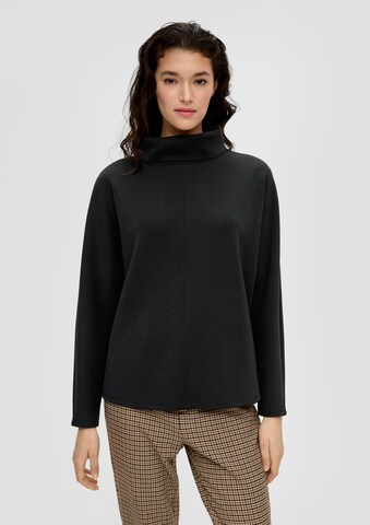 s.Oliver Sweatshirt in Schwarz: Vorderseite