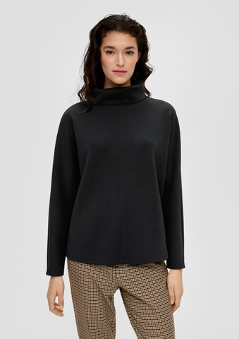 s.Oliver Sweatshirt in Black: front