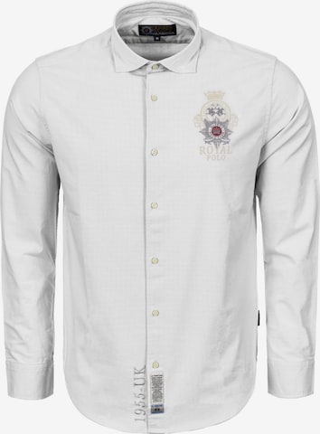 Regular fit Camicia 'MBCG01' di La Martina in bianco: frontale