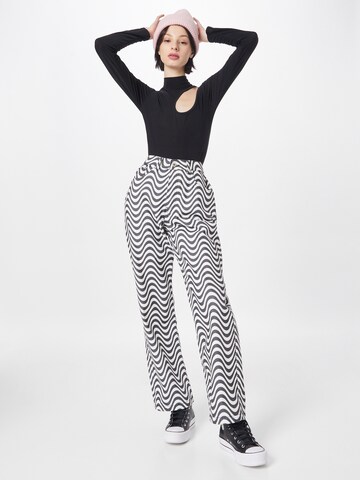 Femme Luxe Shirt bodysuit 'MADGE' in Black