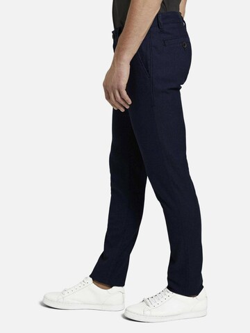 Coupe slim Pantalon chino 'Travis' TOM TAILOR en bleu