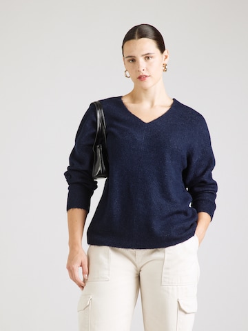 Pulover 'VMCLEFILE' de la Vero Moda Curve pe albastru: față