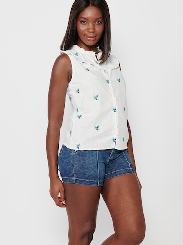 KOROSHI - Blusa en blanco