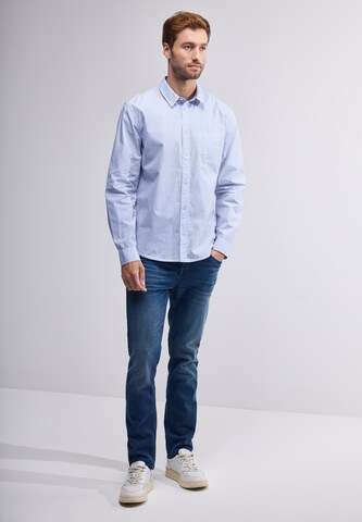 Street One MEN Regular Fit Hemd in Blau