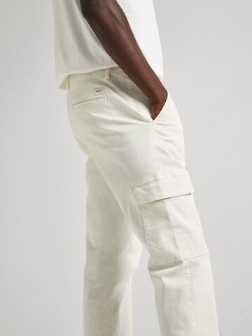 Pepe Jeans Slimfit Trouser 'Cargo Twill' in Weiß