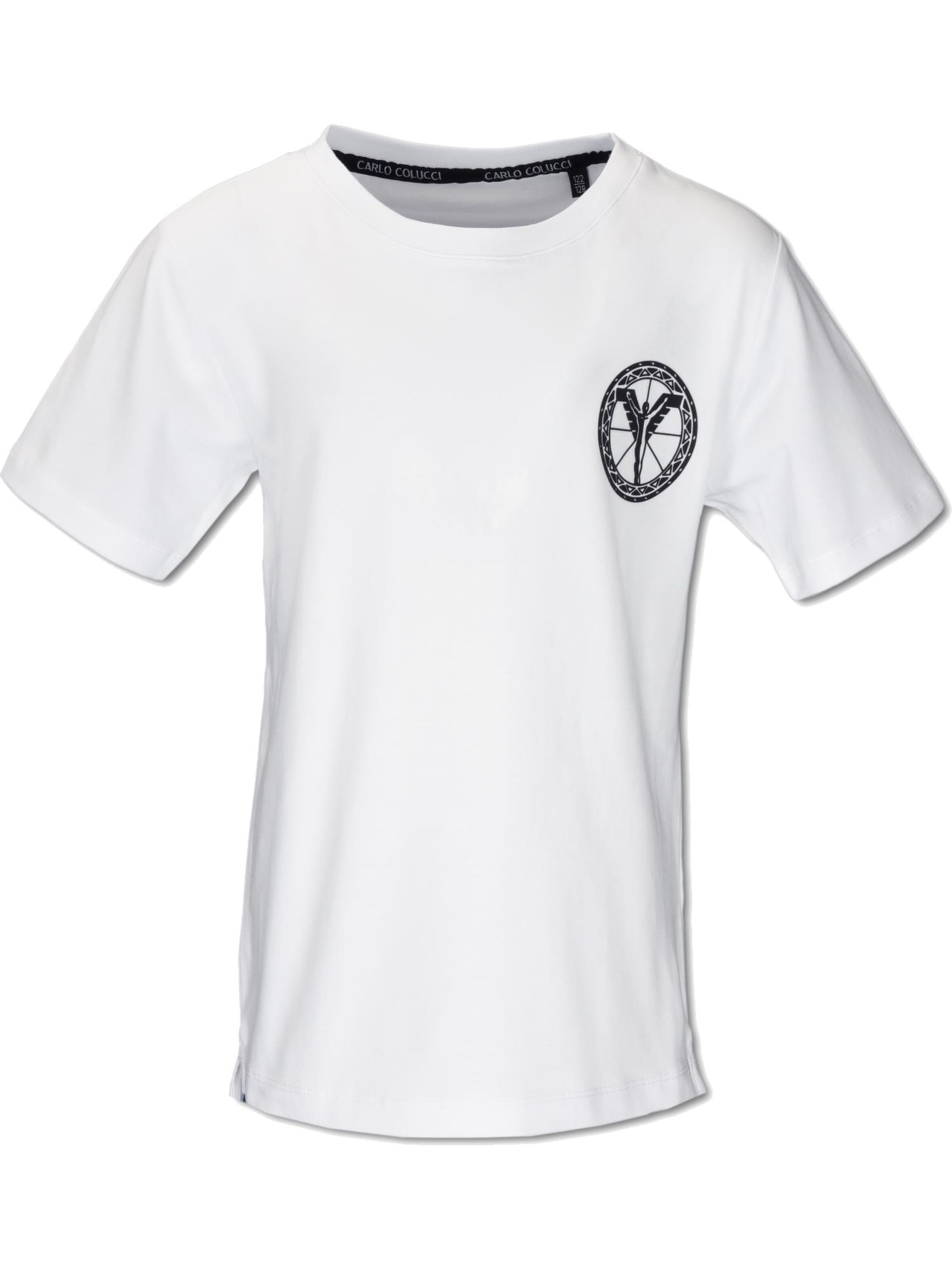 T-Shirt 'Camarda' Carlo Colucci en blanc : devant