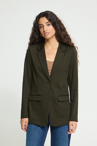 ICHI Blazer in Brown: front