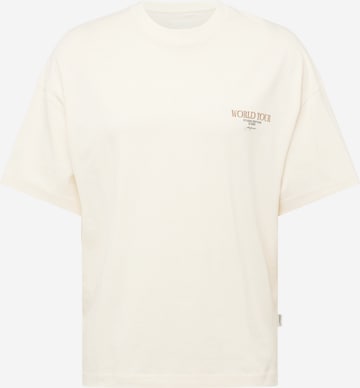 JACK & JONES T-shirt 'BORA' i beige: framsida