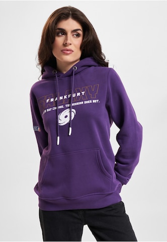 DEF Athletic Sweatshirt 'Frankfurt Galaxy Mission' in Purple