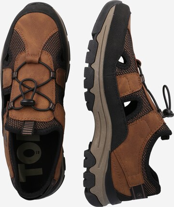 TOM TAILOR Athletic Lace-Up Shoes in Brown