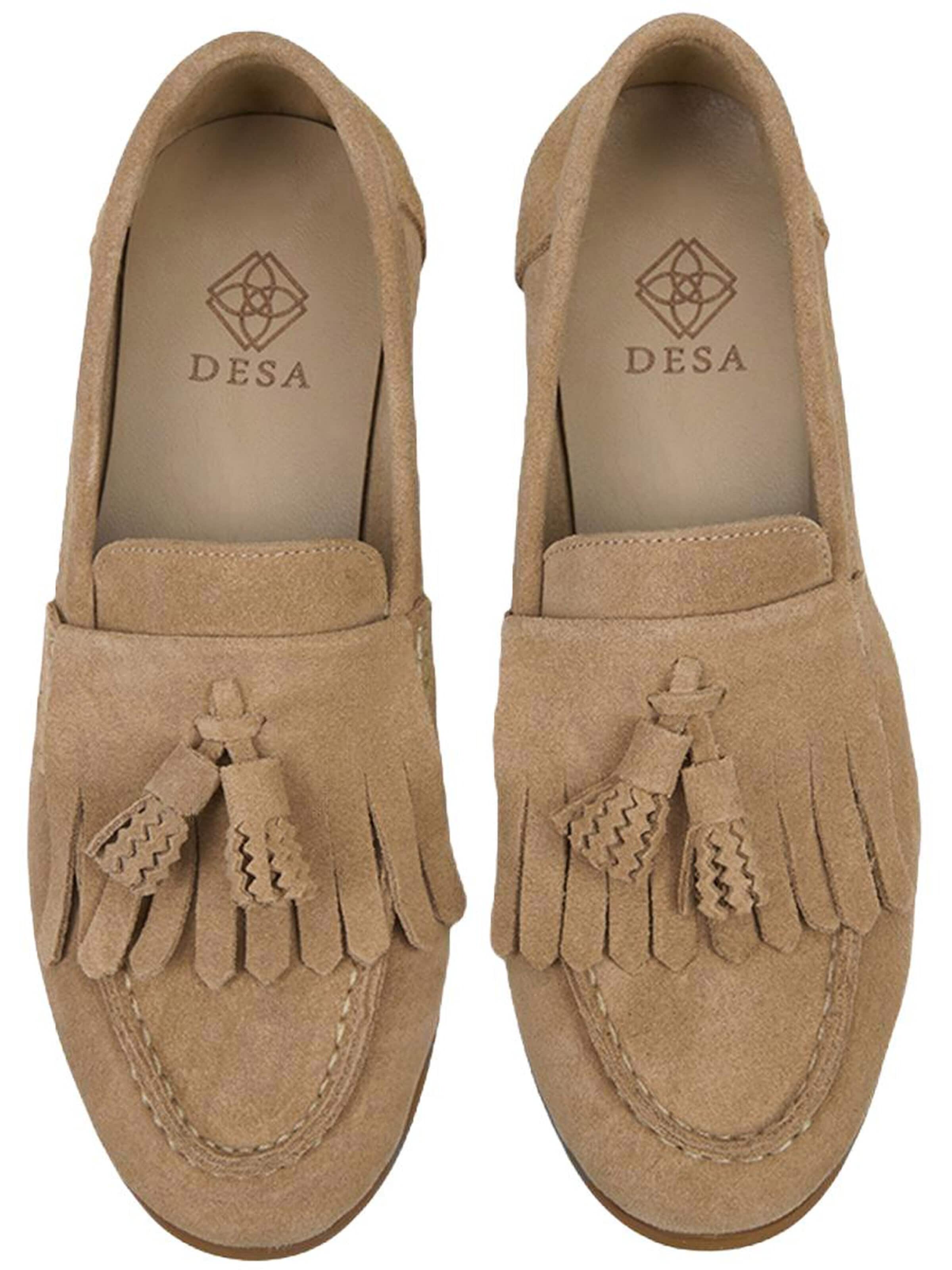 Desa - Mocasines 'Beleg' en beige