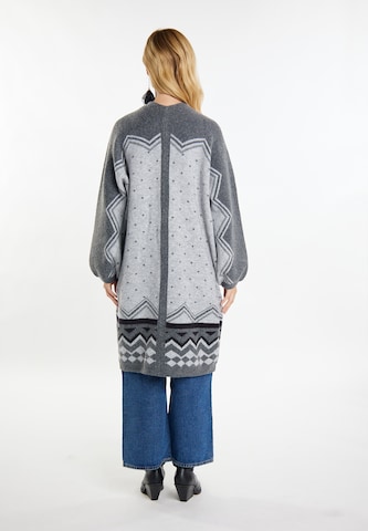 usha FESTIVAL Knit cardigan in Grey: front