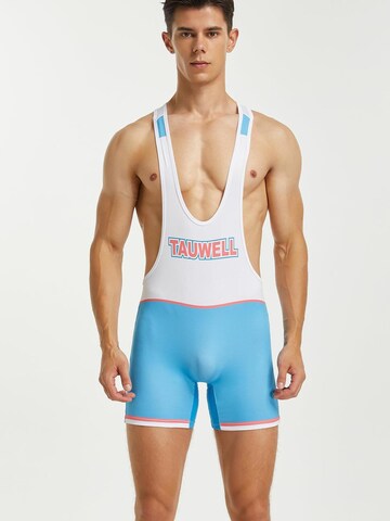 TAUWELL Sportunterhose 'Fitness Wrestling' in Blau: Vorderseite