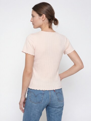 Antargo Shirt 'Women´s Ajour T-Shirt' in Pink