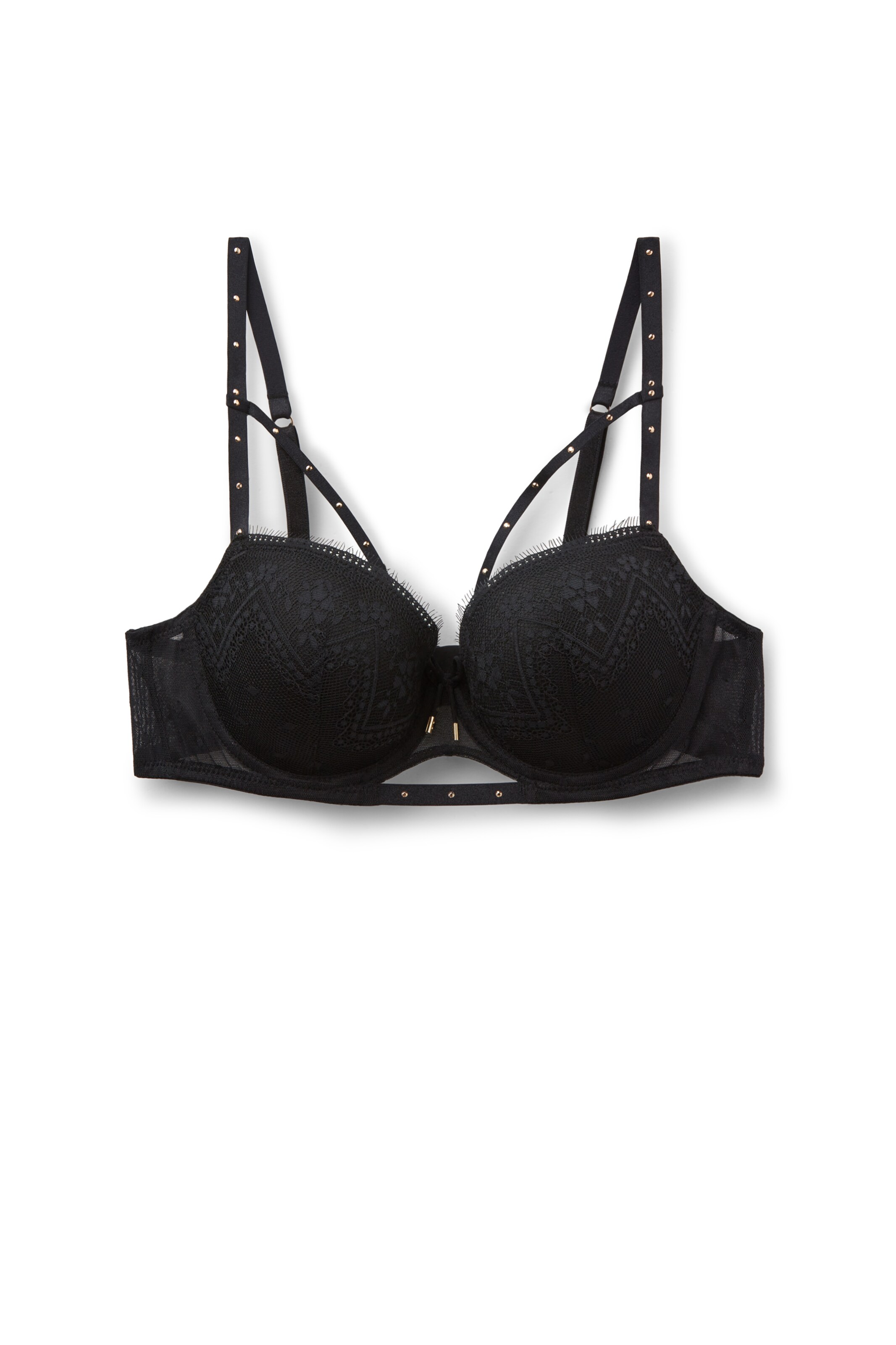 INTIMISSIMI Balconette Bra 'Sofia' in Black: front