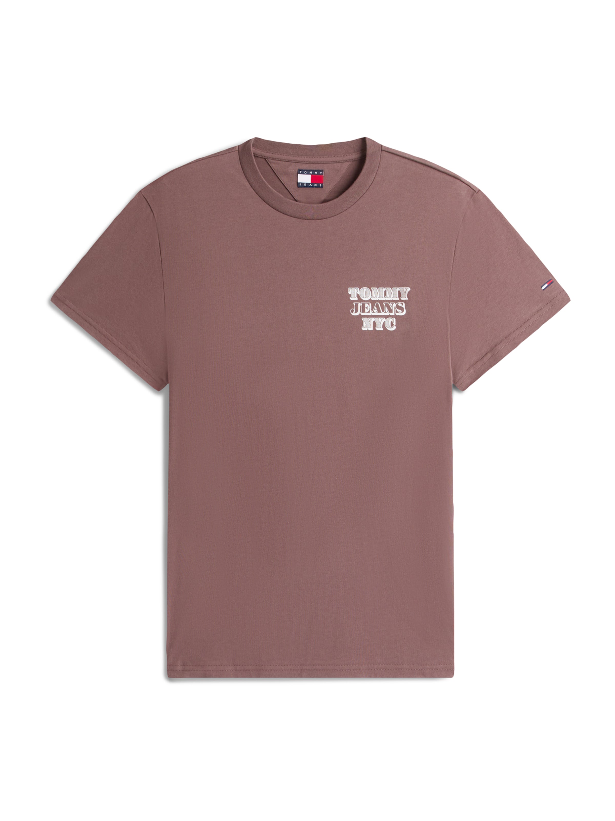 T-Shirt 'ENTRY BILLS' Tommy Jeans en marron : devant
