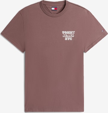 Tommy Jeans Tričko 'ENTRY BILLS' - Hnedá: predná strana