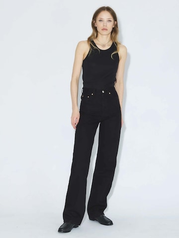 Dr. Denim Regular Jeans 'Echo High Straight' in Black