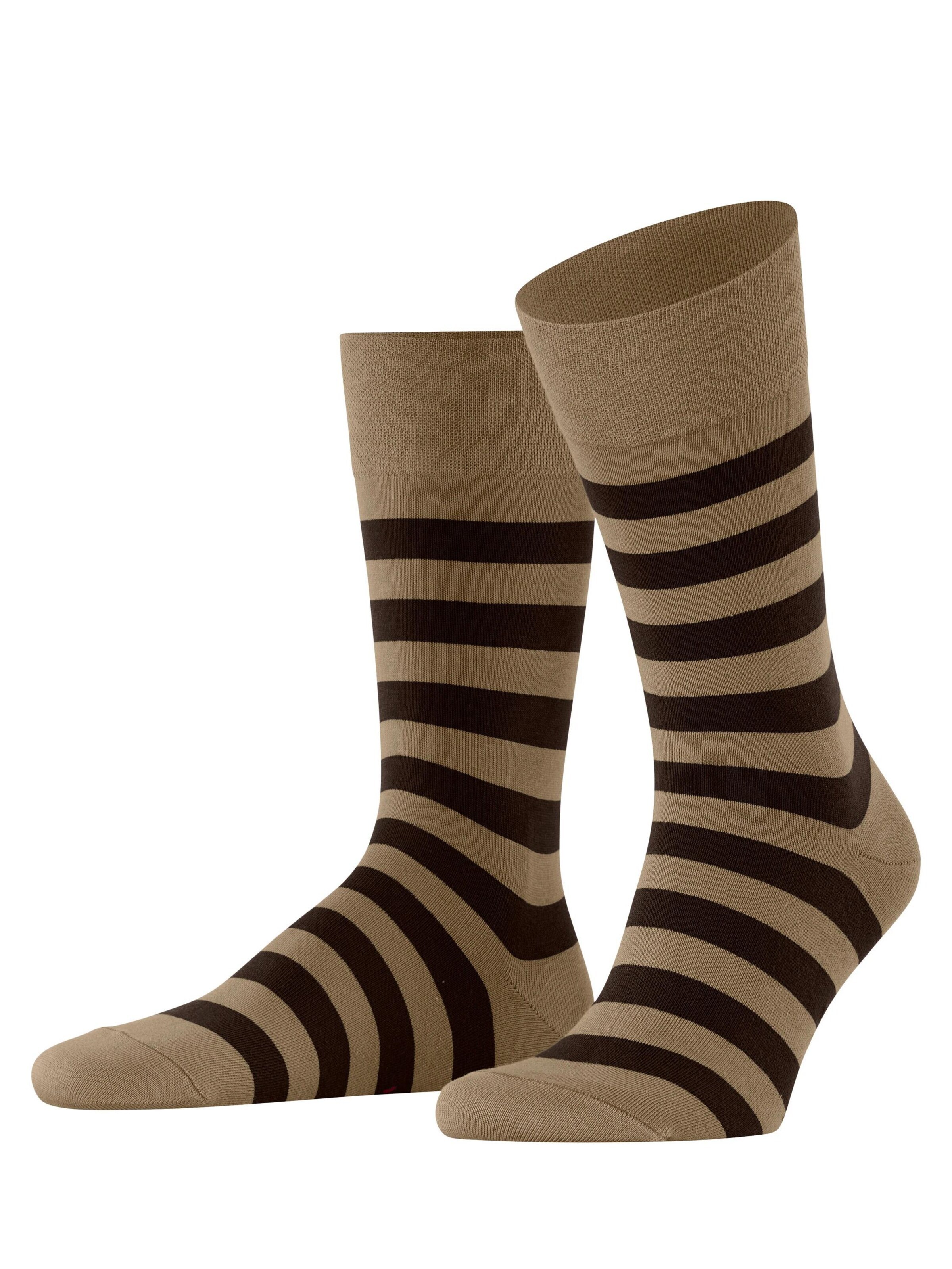 FALKE Socken 'Sensitive Mappd Line'‌‌‌‌‌‌‌‌ in Beige: Vorderseite