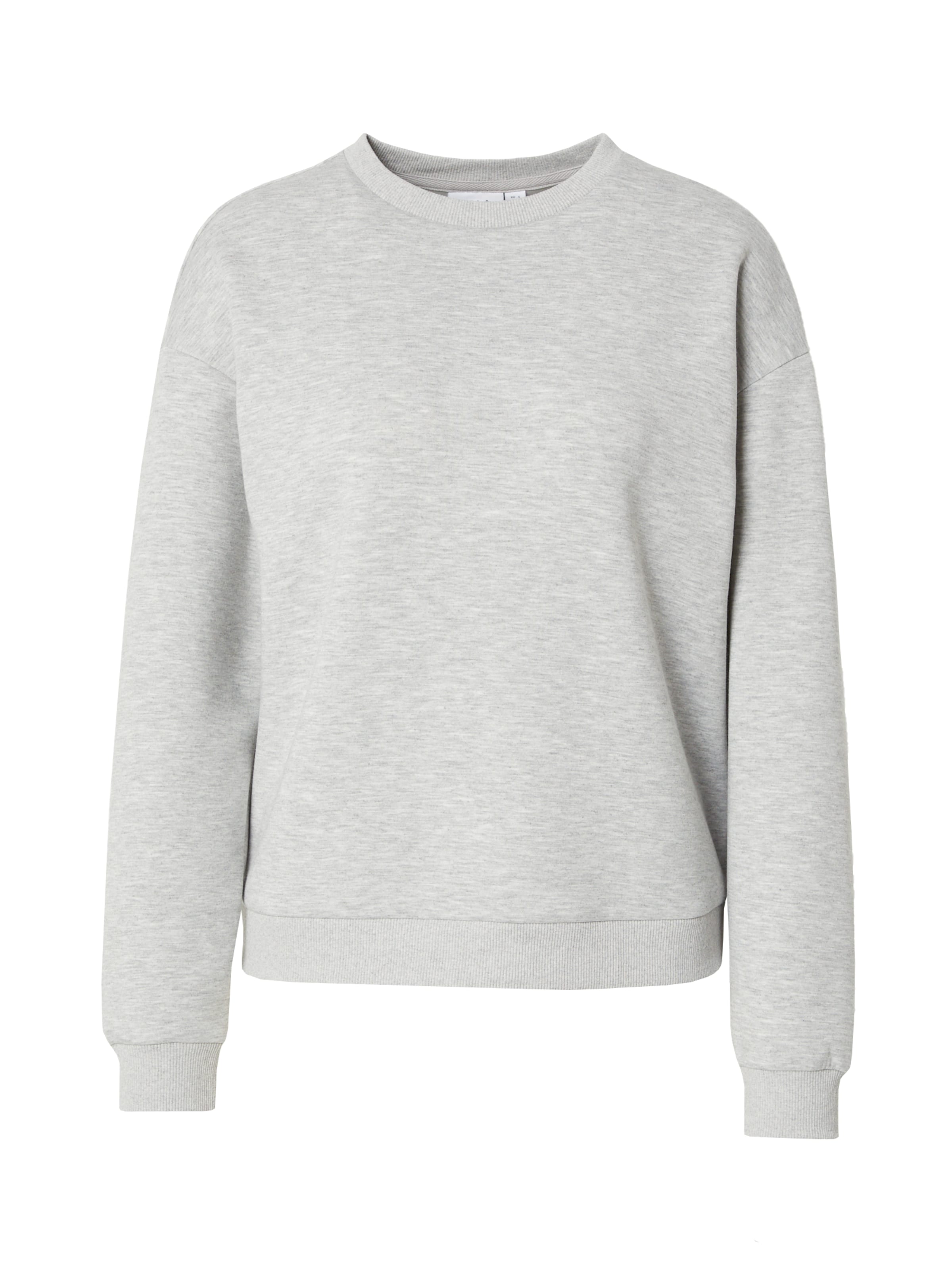 VILA Sweatshirt 'Sandy' in Grey: front