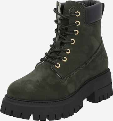 Bottines à lacets 'Solta' Palado en vert : devant