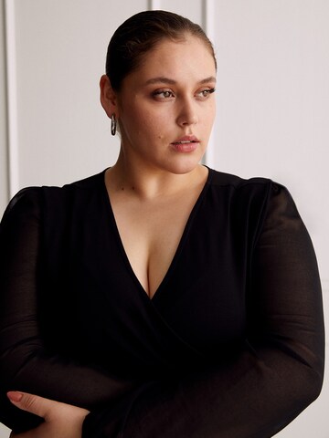 Guido Maria Kretschmer Curvy Bluse 'Edna' in Schwarz