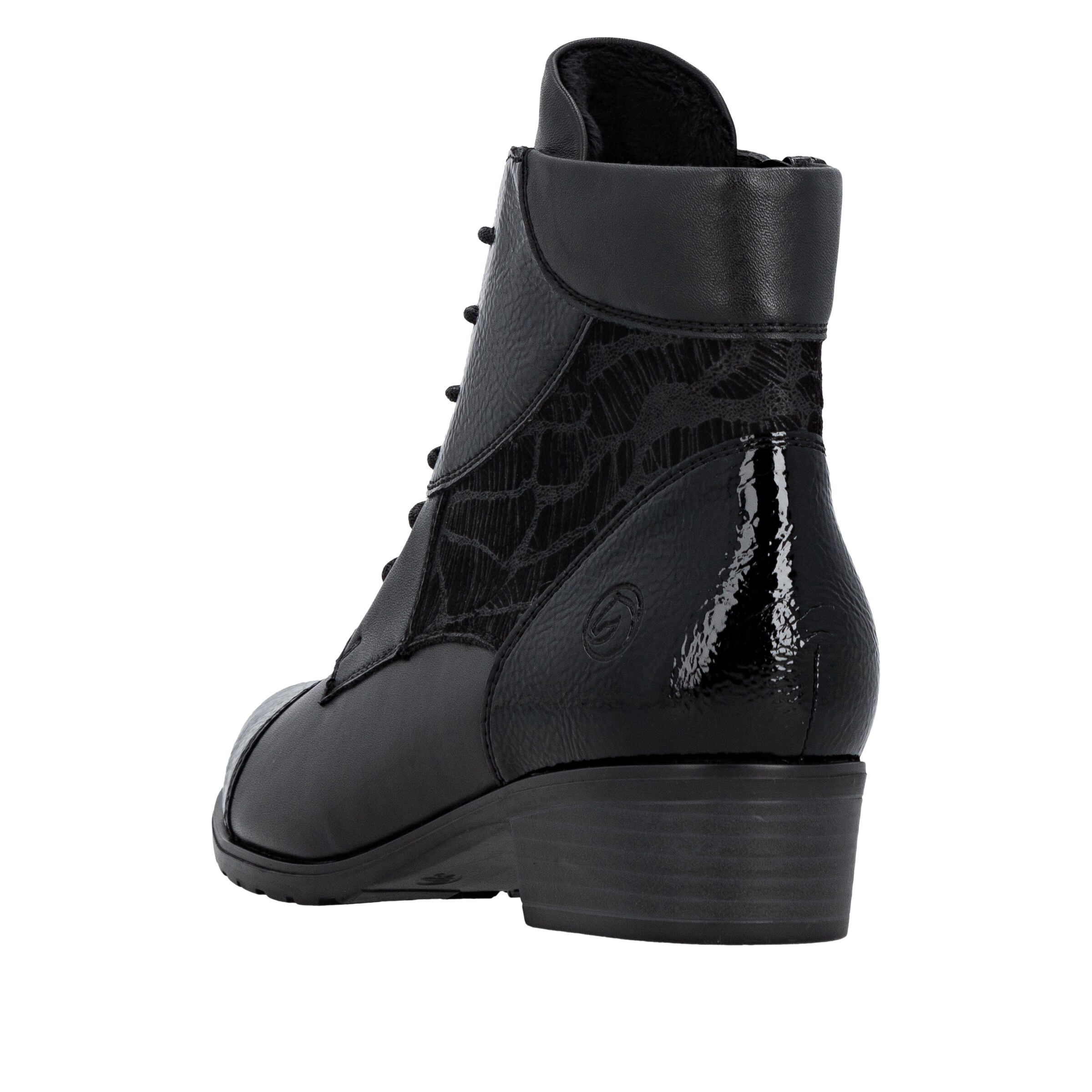 Bottines à lacets REMONTE en noir