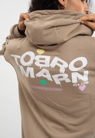 Sweat-shirt Tom Barron en beige