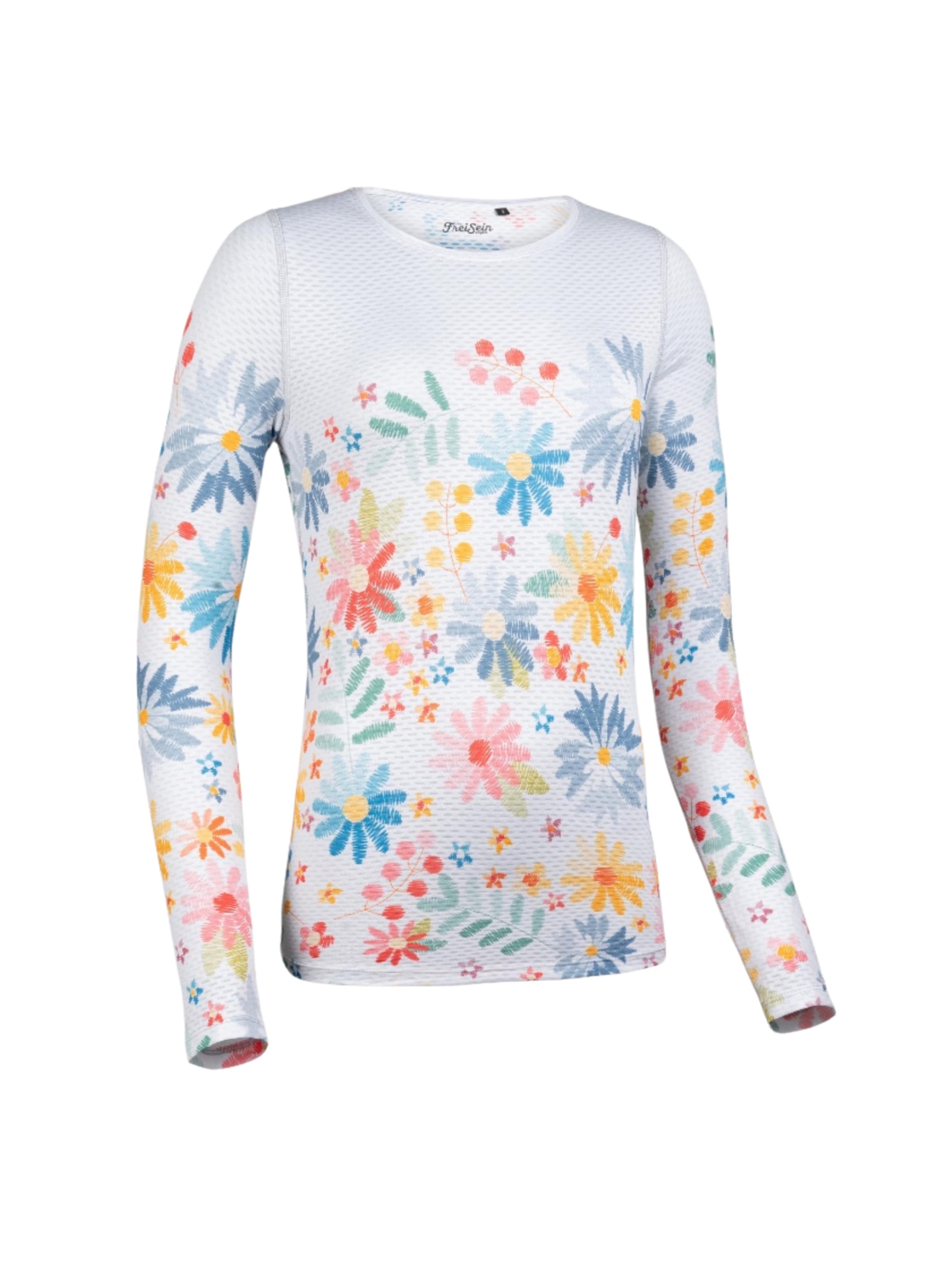 the freisein project Funktionsshirt 'EdelWeiss'‌‌‌‌‌‌ in Weiß: Vorderseite